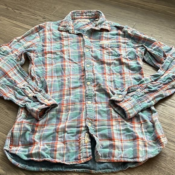 Scotch & Soda | Plaid blue flannel button up - Picture 2 of 16